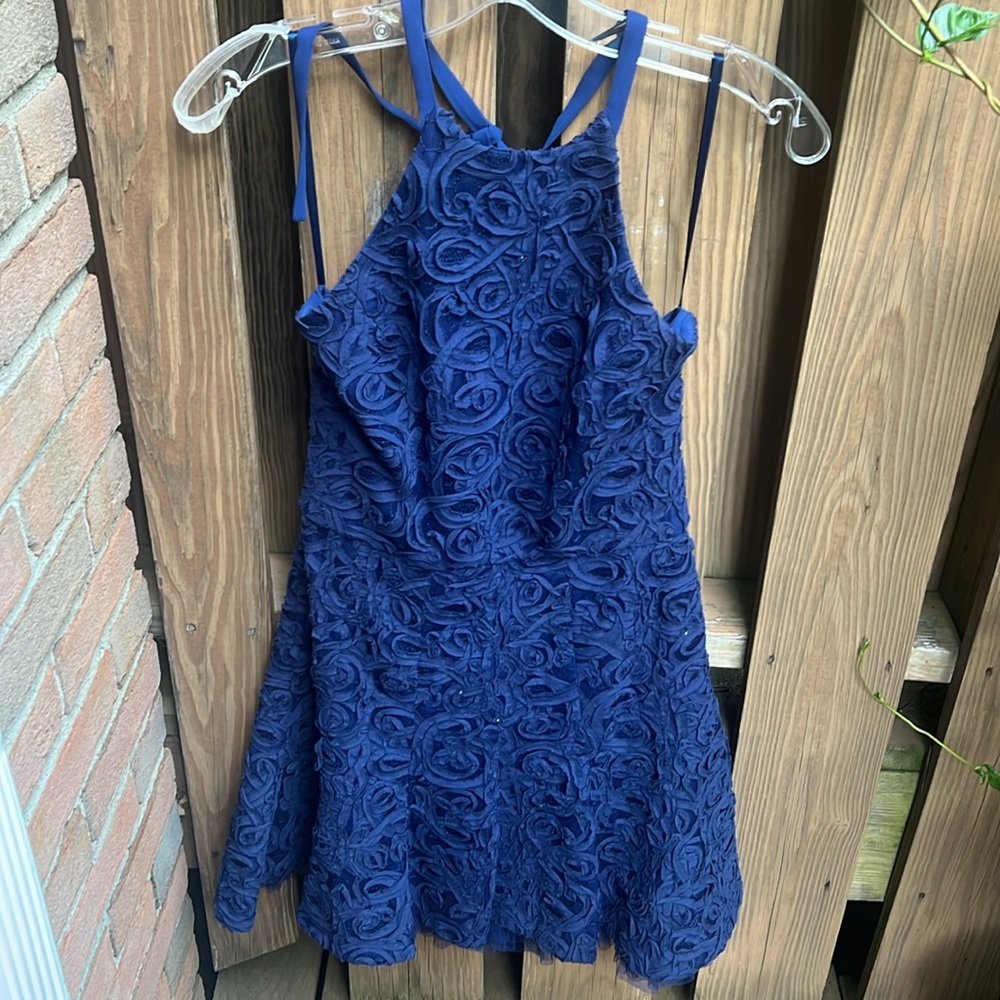 BCBGMaxAzria Basanti Cocktail Dress in Blue Depth